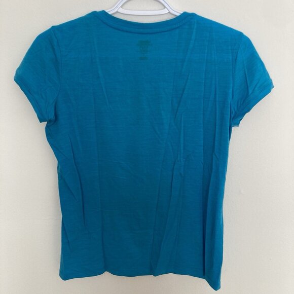 Icebreaker Women’s Merino Wool 150 Ultra fine Blue Floral Size Small - Picture 5 of 5